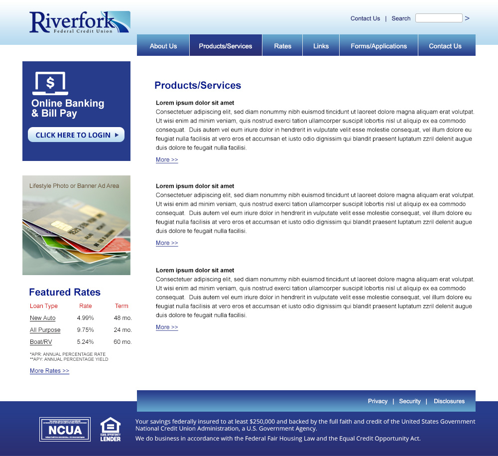 RiverFork FCU Interior Desktop Design